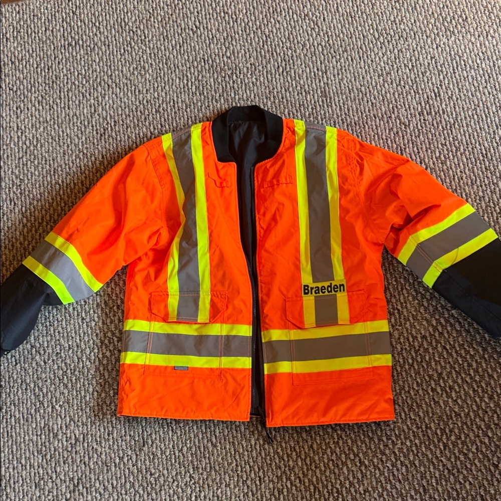 Men's High-Visibility Orange Jacket